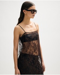 Minima Esenciales - Bria Lace Dress With Detachable Skirt