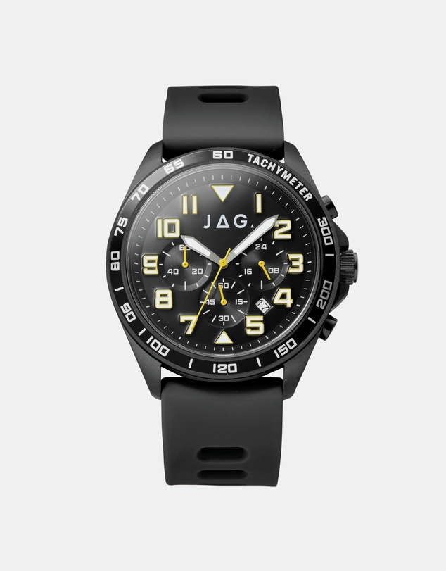 Jag - Beachport Mens Black Dial 46mm Black Watch