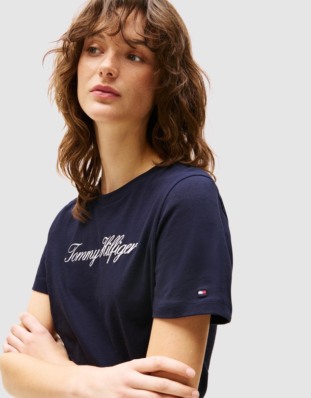 Tommy Hilfiger - Script Regular Crew Neck Short Sleeve Tee
