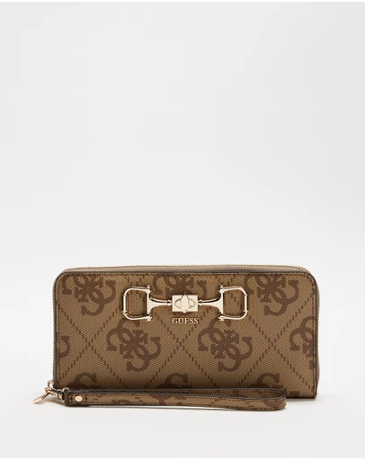 GUESS - Janie Logo SLG Large Zip Around