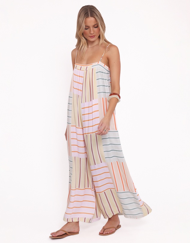 Petal & Pup - Abegail Flowy Jumpsuit- Multi Stripe