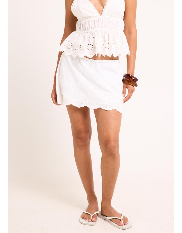 Alice In The Eve - Carter Broderie Skort