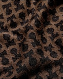 Calibre - Monogram Jacquard Merino Wool Sweater Camel