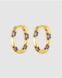 HOUSE OF SLANI - Gold Flower Bloom Hoops