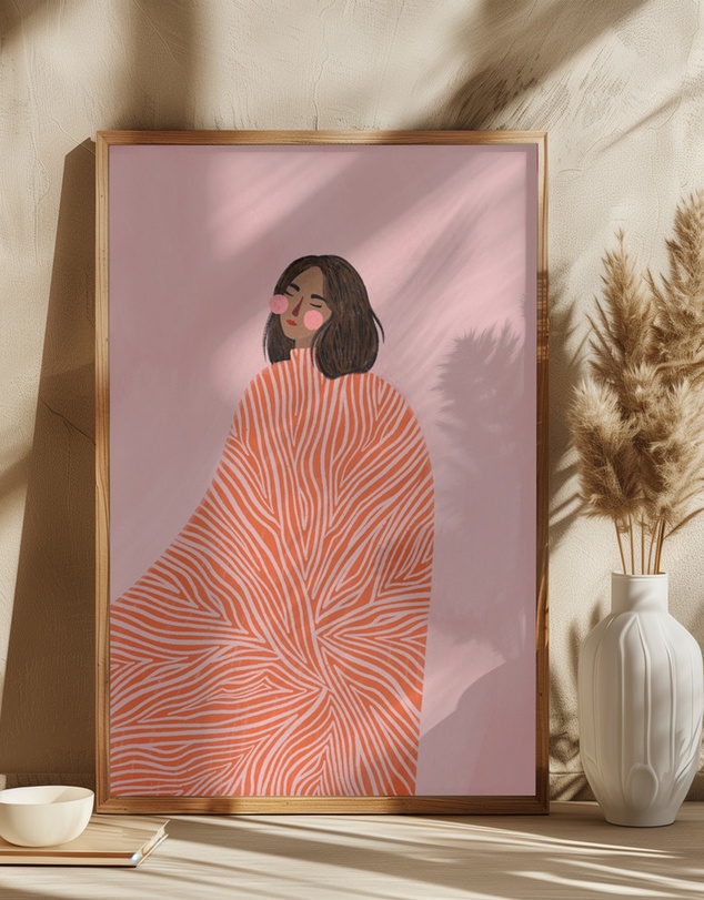 Olive et Oriel - The Woman With The Swirls by Bea Muller Art Print