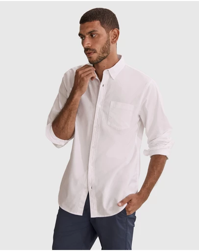 Country Road - Regular Fit Washed Oxford Shirt