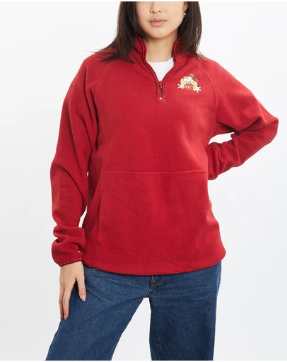 Vintage by The Real Deal - Pre Loved - 90s Disney Mickey Mouse Quarter Zip Fleece Sweatshirt