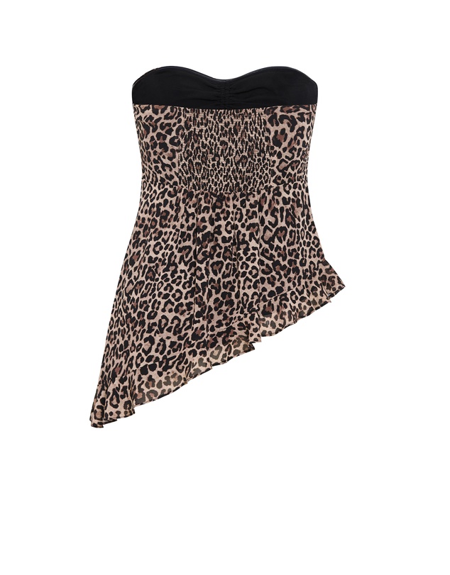 City Chic - Skai Leopard Print Top
