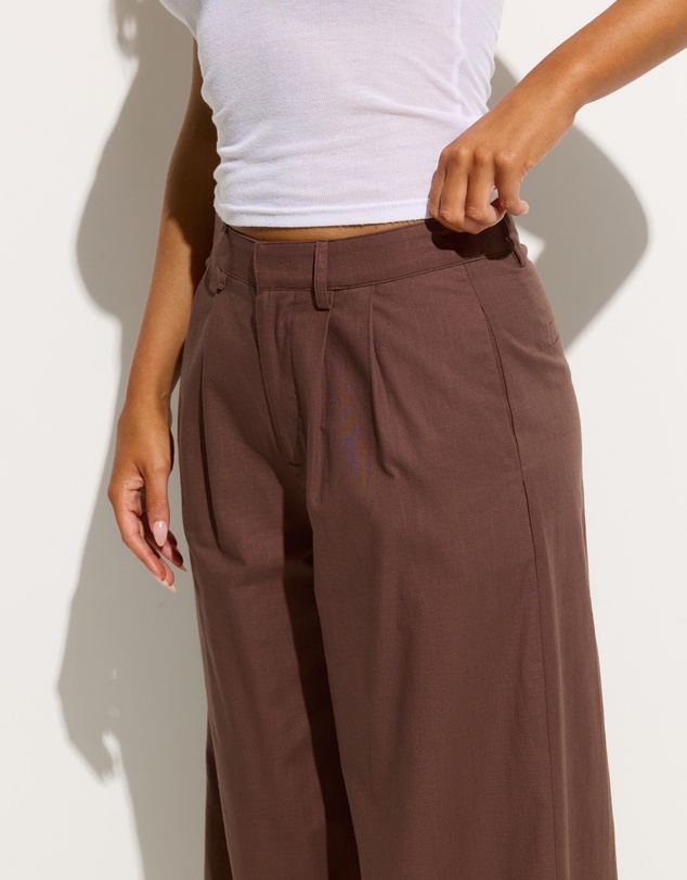 Dazie - Golden Hour Cotton Blend Tailored Pants