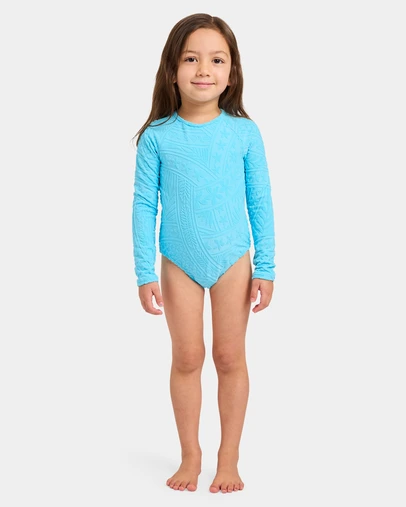 Roxy - Girls 2 to 7 Surf The Vibes Rashguard