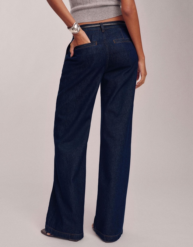 Reformation - Elio Low Rise Denim Trousers
