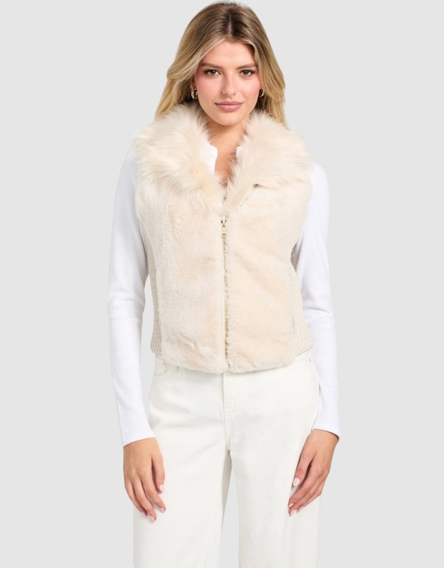 GUESS - Amari Faux-Fur Vest