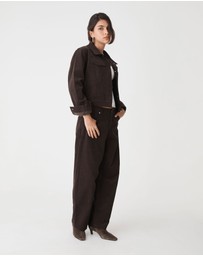 Forcast - Nya Corduroy Barrel Leg Pants
