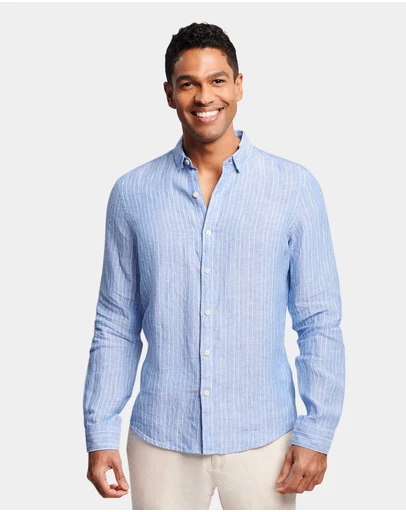 Brooksfield - Pin Stripe Linen Shirt