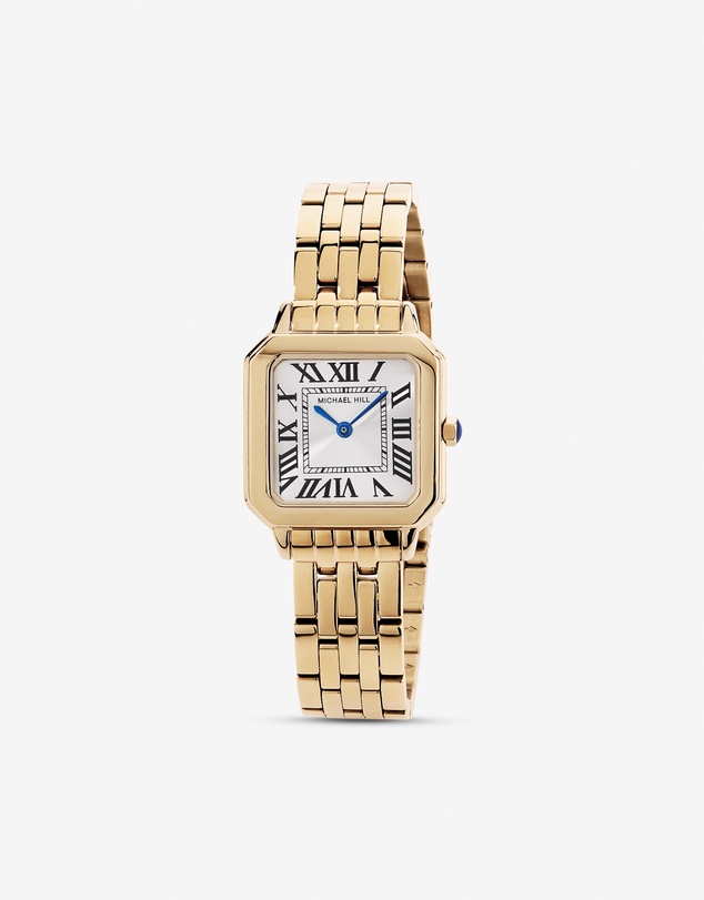 Michael Hill - Women’s Square Dial Watch in Gold-Tone Stainless Steel