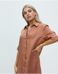 White By FTL - Hettie Shirt Dress