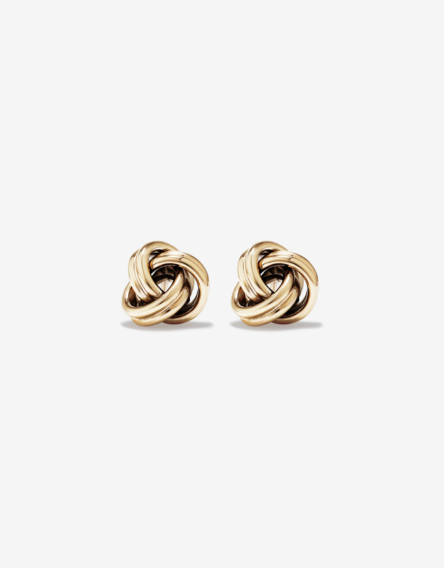 Michael Hill - Knot Stud Earrings in 10kt Yellow Gold