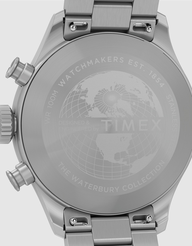 TIMEX - Waterbury Ace Chronograph 41mm Stainless Steel Bracelet Watch
