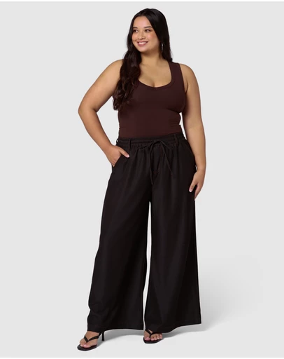 Indigo Tonic - Ava Luxe Chambray Wide Leg Pant