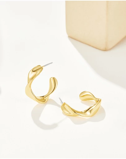 Mestige - Formation Earrings - 18K Gold Plated