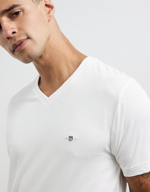 Gant - Slim Shield V-Neck T-Shirt