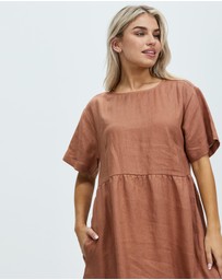 White By FTL - Zavi Linen Dress