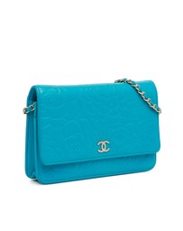 Pre-Loved by Azura Reborn - Pre-Loved chanel WOC Camellia Flower Leather Wallet