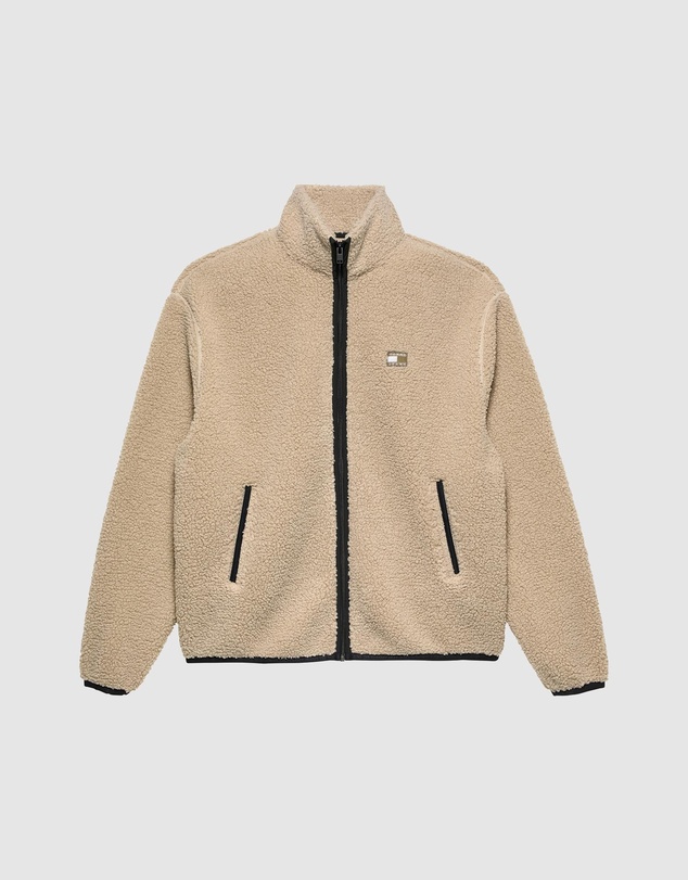 Tommy Jeans - Relaxed Badge Zip Through Teddy