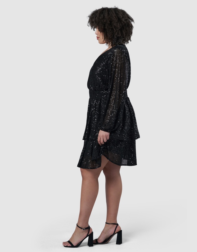 Pink Dusk by Curve Project - Night Out Sequin Dress