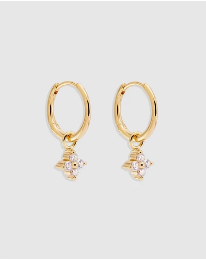 By Charlotte - Crystal Bloom Hoops
