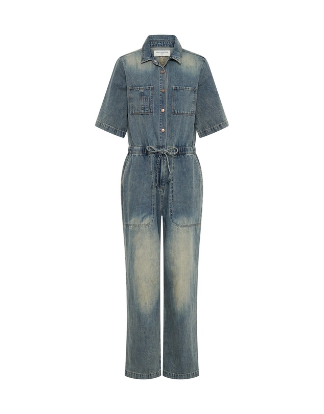 ONE TEASPOON - Veronica Denim Jumpsuit - Blue Sand