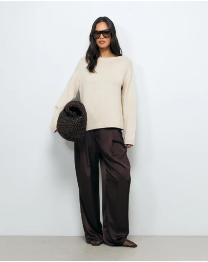 AERE - Nika Cotton Cashmere Knit Jumper