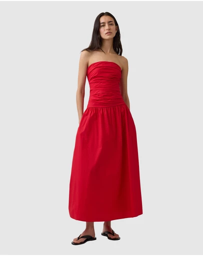 GAP - Strapless Draped Bodice Maxi Dress