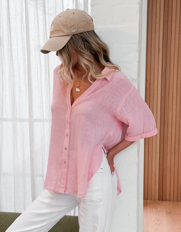 Esther & Co - Fraise Top - Pink
