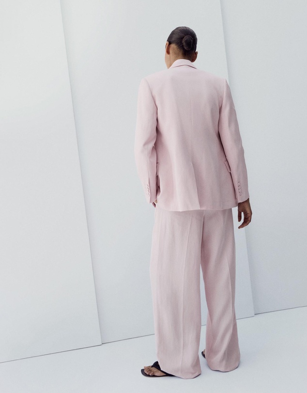 M.N.G - Straight-Fit Linen Suit Trousers