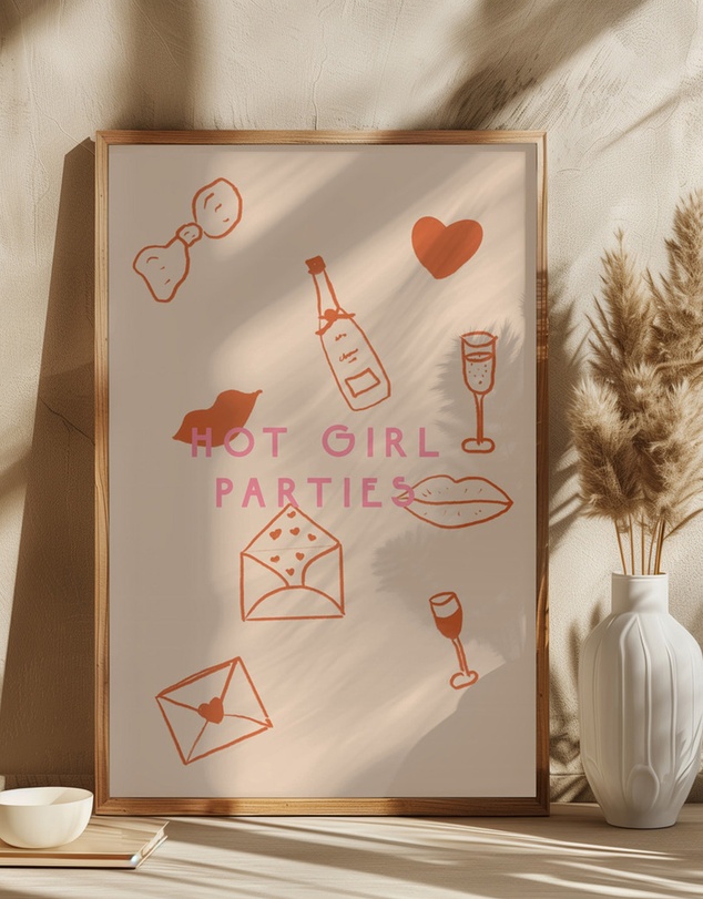 Olive et Oriel - Hot Girl Parties by Treechild Art Print