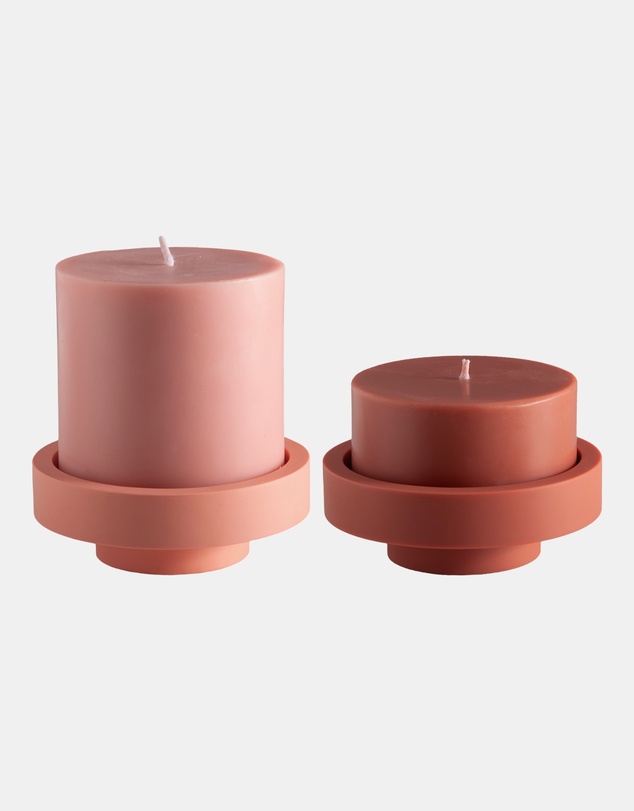 porter green - flipp lrg silicone unbreakable candle holder set