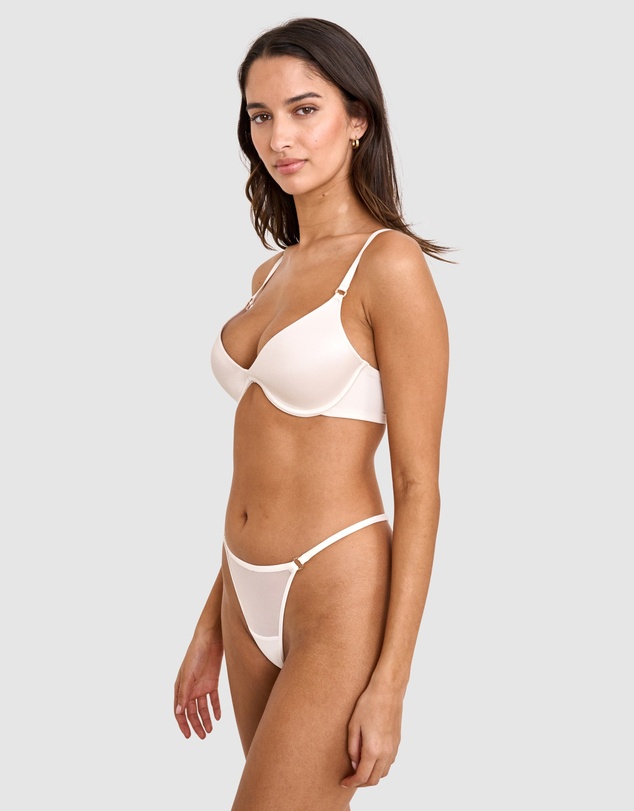 Bras N Things - Sexy Basics Push Up Scoop Bra - Ivory