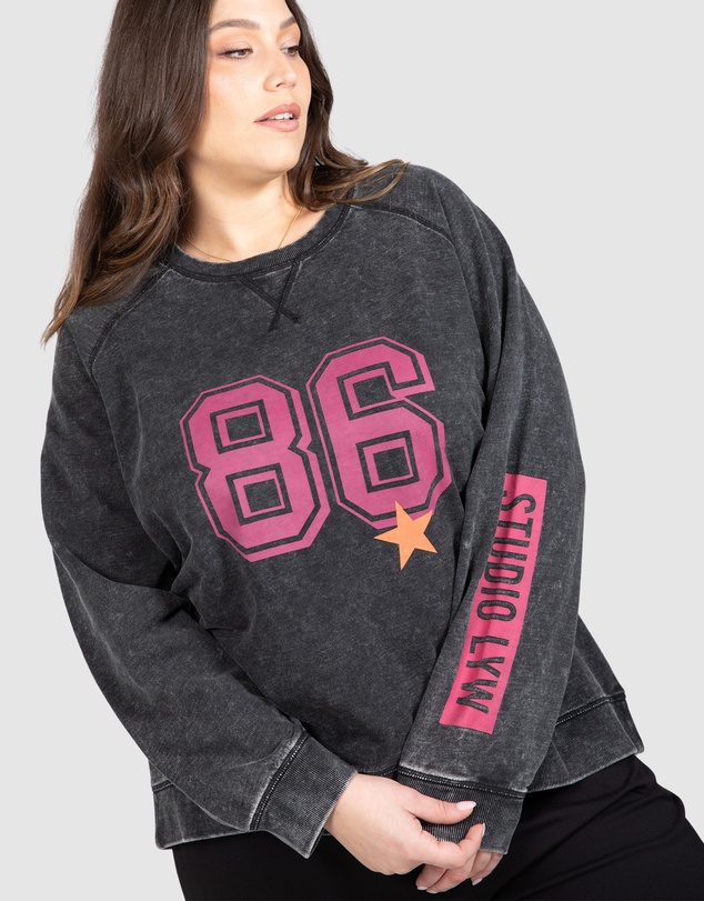 Love Your Wardrobe - LYW & Co Multi Print Sweat Top