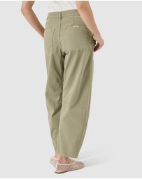 Rolla's - Gigi Barrel Drill Jean - Summer Olive