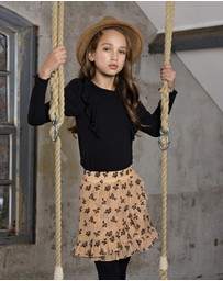 NONO - Klari Rib Top with Ruffles - Kids-Teens