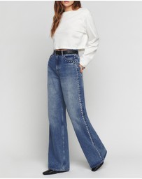 Reformation - Cary High Rise Slouchy Wide Leg Jeans