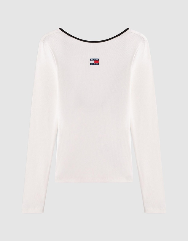 Tommy Jeans - Slim Badge LS Rib Tee