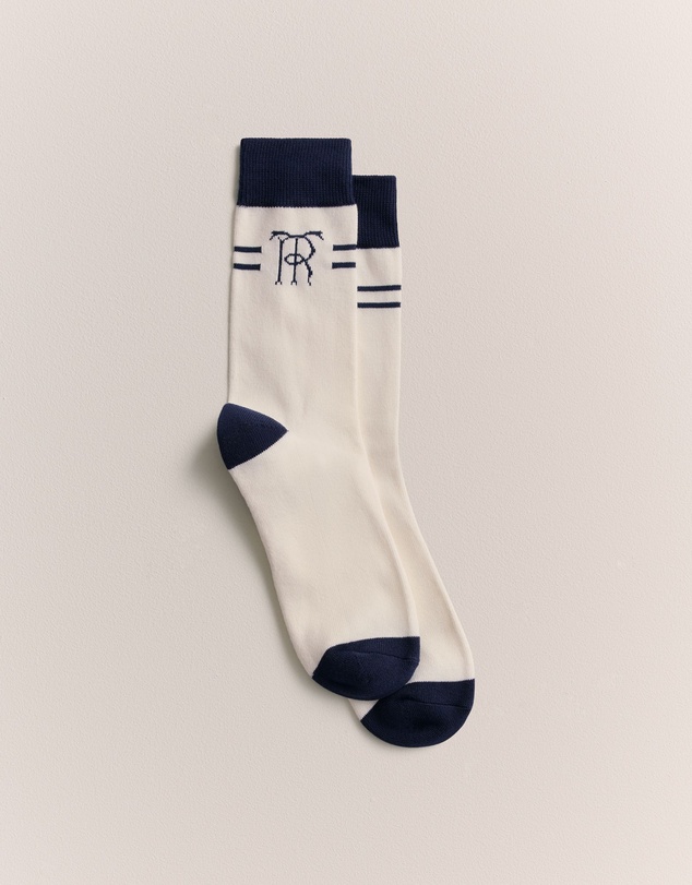 Trenery - Monogram Sport Sock in White