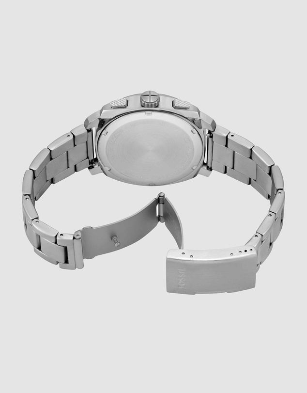 Fossil - Machine Silver Tone Chronograph Watch