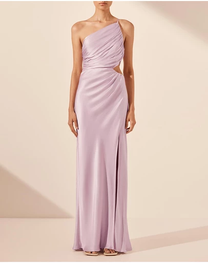 Shona Joy - La Lune Asymmetrical Gathered Maxi Dress