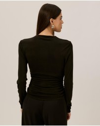 Tussah - Lana Jersey Gathered Long Sleeve Top