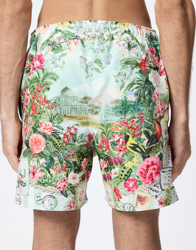 Camilla - Mid Length Boardshorts With Elastic Waist