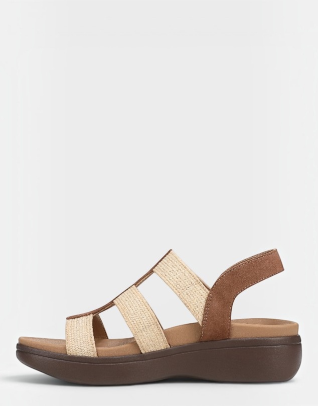 Vionic - Sabrina Flatform Sandal - Hazelnut Suede