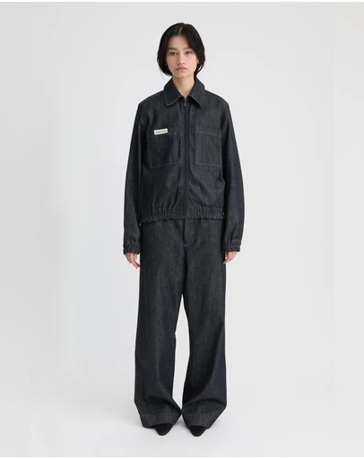 Madre Natura - Fig Denim Bomber Jacket